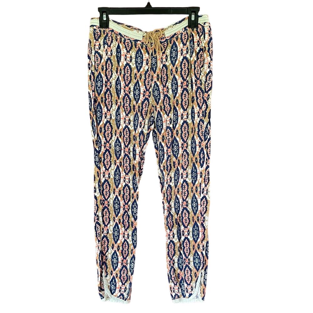 Anthropologie Pilcro And The Letterpress Pants Paz Ikat‎ Cropped Jogger Boho 27